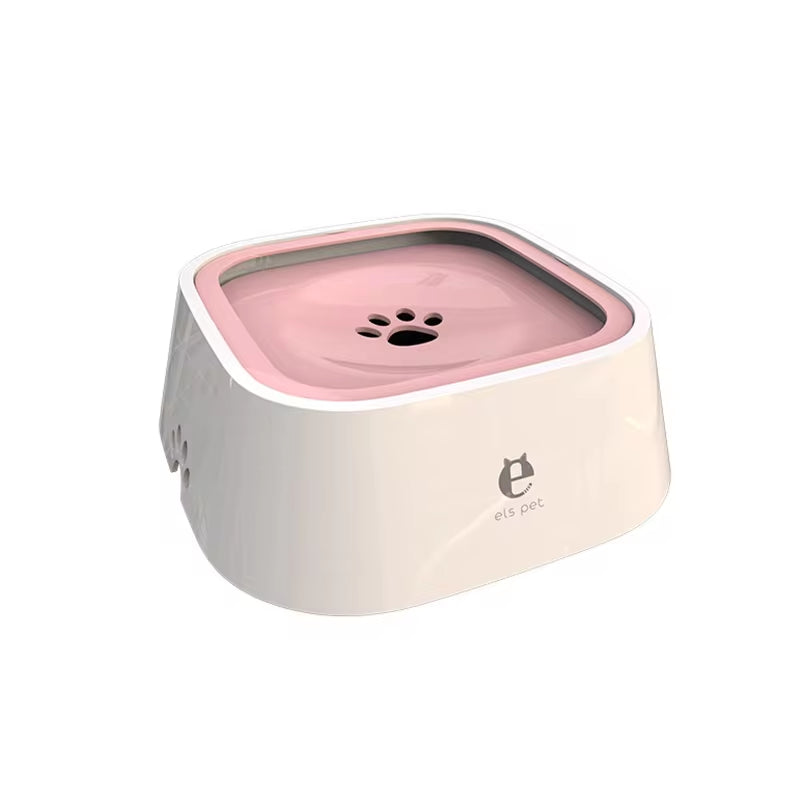 Spill-Free Floating Pet Water Bowl - Non-Wet Design for Dogs and Cats