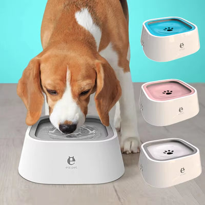 Spill-Free Floating Pet Water Bowl - Non-Wet Design for Dogs and Cats