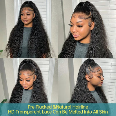 250 Density Kinky Curly Wigs 13x6 HD Lace Frontal Wig 30 40Inch