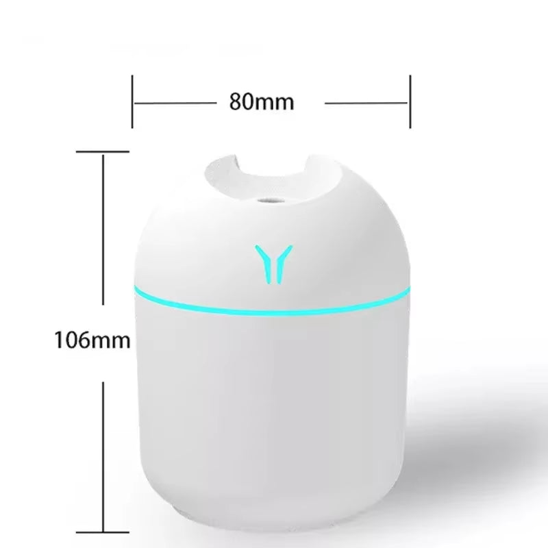 250ML Mini Aroma Oil Diffuser USB Essential Oil Atomizer Electric Air Humidifier with LED Night Lamp for Home Car